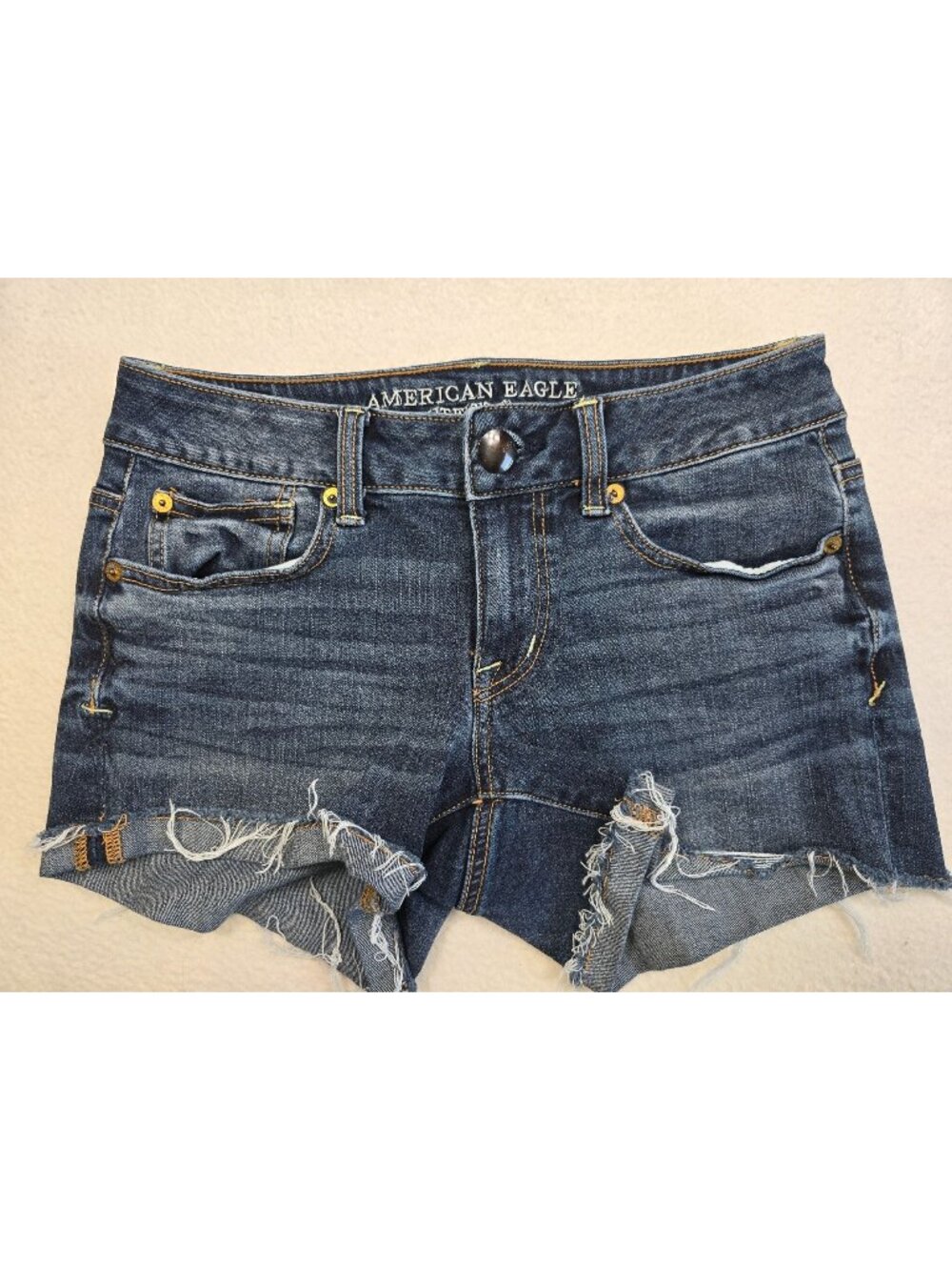 American Eagle Outfitters Size 2 Super Stretch Denim Shortie Shorts